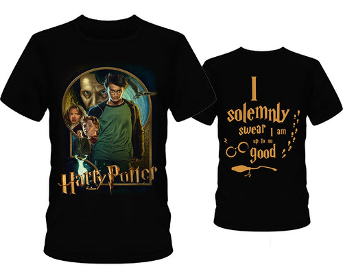 Remera Harry Potter 02 - Doble Estampa Digital