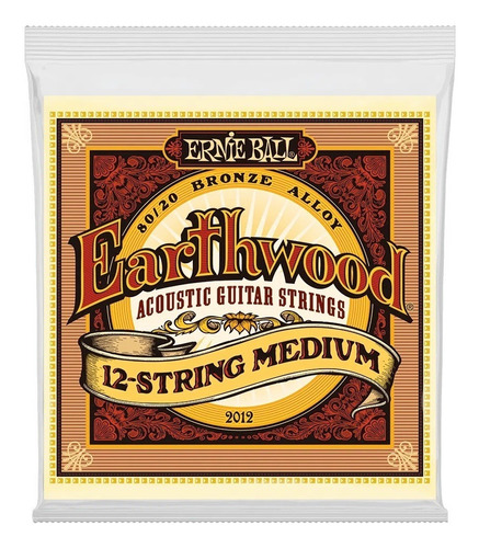 Encord. Ernie Ball Violão Aço 12 Cordas 011 Earthwood 2012