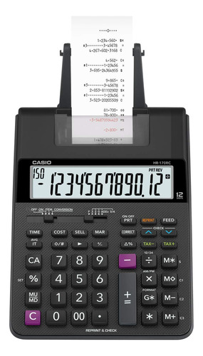 Casio Hr-170rc Mini Calculadora De Impresión De Escritorio,