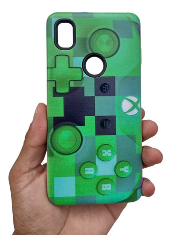 Funda Zte L210 Diseño Animado Tipo Control Xbox + Mica