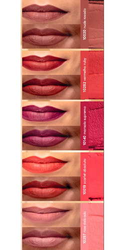 Eudora Glam Batom Micro Plastia Vermelho Ruby 3,3gr