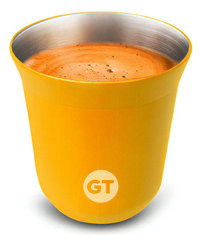 Copo Térmico Goldentec Thermos Espresso 80ml Amarelo