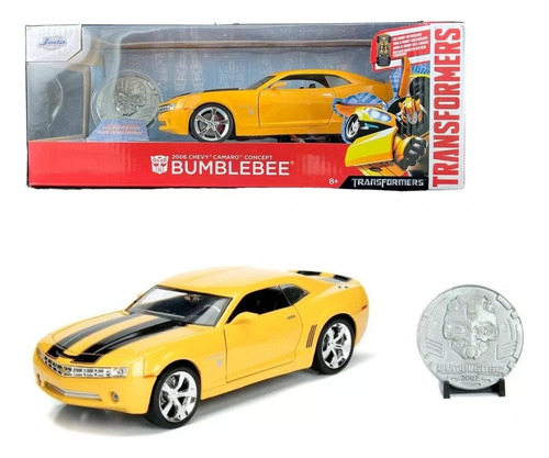 Jada 1:24 2006 Chevy Camaro Bumblebee Transformers Medallon