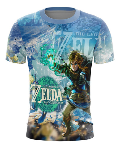 Playera Sublimada Zelda Tears Of The King Manga Corta Extras