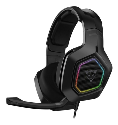 Audifonos Ocelot Ogmh02 Gamer Rgb Microfono Y Cancelacion De Ruido Color Negro