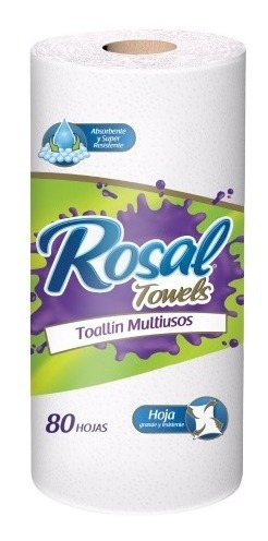 Toallin Rosal 80 Hojas Bulto (24 Paquetes)  