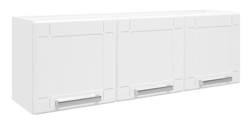 Armário Aéreo Baixo Múltipla Aço 105cm 3 Portas Branco - Ber