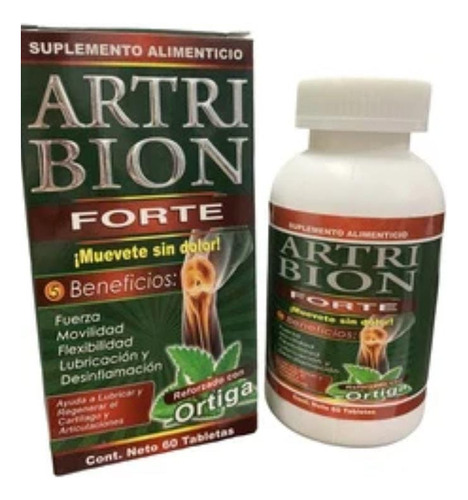 Artri Bion Forte Verde 2pz 100tab 500mg C/u Con Ajo Rey