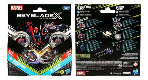 Beyblade X Pack Múltiple De Marvel Spider-man Vs Venom