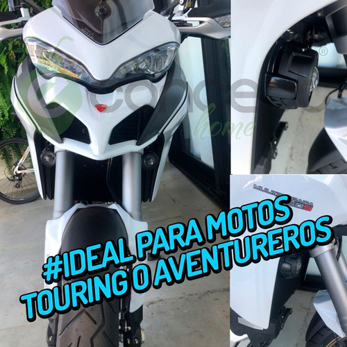 Par Faros Auxiliares Led Moto Bmw R1200gs Adv F800g 40w