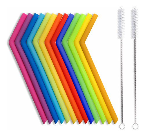 Juego De Cepillos De Limpieza De Codos De Silicona Con Pajit