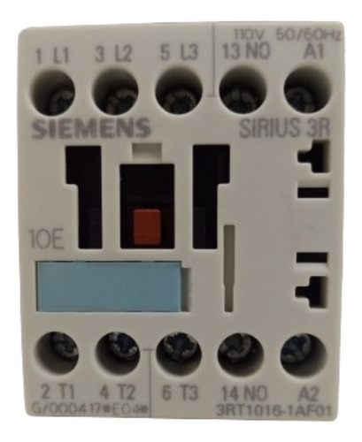 Contactador Siemens Sirius 3er1016-1af01 110v Trifásico