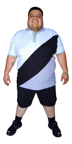 Fraccionada En Playera Polo Talla Extra 4xl, 5xl, 6xl, 7xl