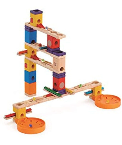 Premiada Hape Quadrilla Wooden Marble Run Construction - Mov