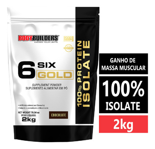 100% Whey Protein Isolate - Refil 2kg Sabor Chocolate