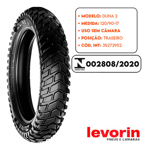 Par Pneu 90-90-21 + 120-90-17 Duna 2 Levorin