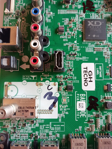 Placa Main Eax68209006 (lj9 Chassis) / Lg 43lm6350psb (Usado)