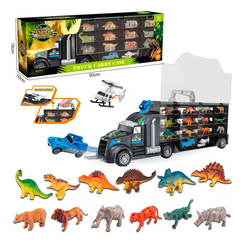 Camion Dinosaurios Y Animales Jurassic Park Juguete Niños