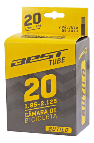 Camara Best Butilo 20 X 1.95/2.125 Valvula/auto 48mm Wanda