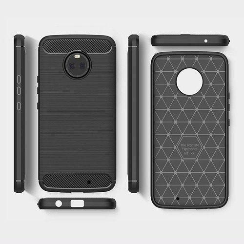 Protector Fibra Carbono Para Motorola X4 Jelly Case Cover