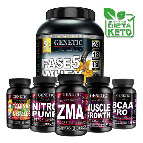 Anabol 6 Aumento Muscular Magro Estimulante Sexual Genetic