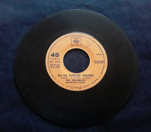 Single Leo Dan / Mr. Trombone - En Un Burrito Orejon (Usado)