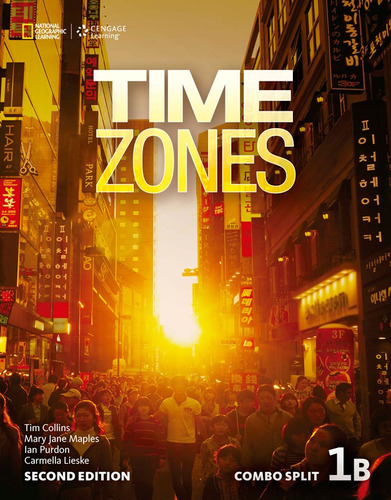 Time Zones 1B - 2nd: Combo Split, de Collins, Tim. Editora Cengage Learning Edições Ltda., capa mole em inglês, 2015