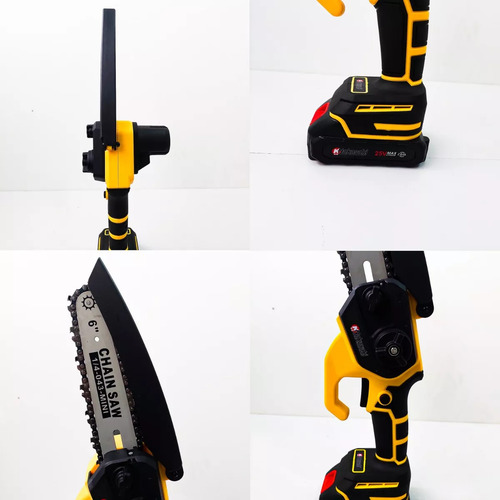 Motoserra Bateria Mini Eletrica 25v Cabo Extensor Com Brinde