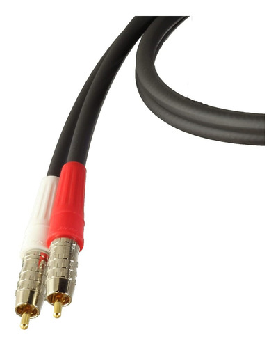 Cable De Audio Estereo Rca A Rca | Negro, Lc-1 | 1m