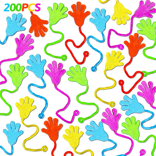 200pcs Glitter Sticky Hands Favores De Fiesta Para Niños Su