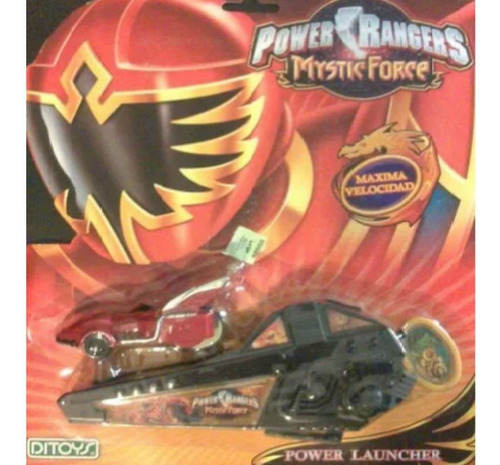 Auto Con Lanzador Power Ranger  X 6 Ditoys Amoamisjuguetes