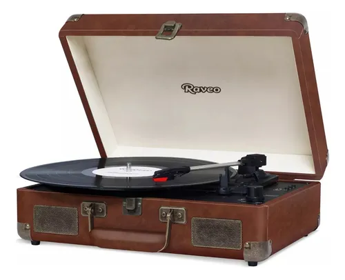 comprar Vitrola Retro Vintage Brown Toca Discos Radio Fm Bluetooth