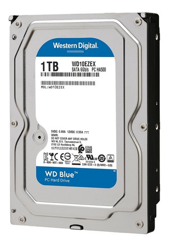 Imagen 5 de 5 de Disco duro interno Western Digital WD10EZEX 1TB plateado