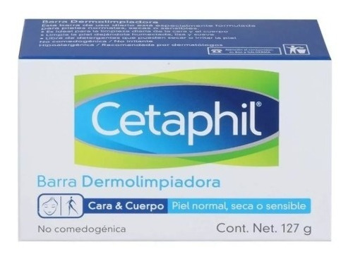 Jabón Cetaphil Dermolimpiador Para Cara Y Cuerpo 127g, Gc