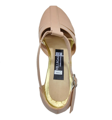 Zapato Huarache Tipo Piel Con Tacón Flat Mujer Empeine Alto