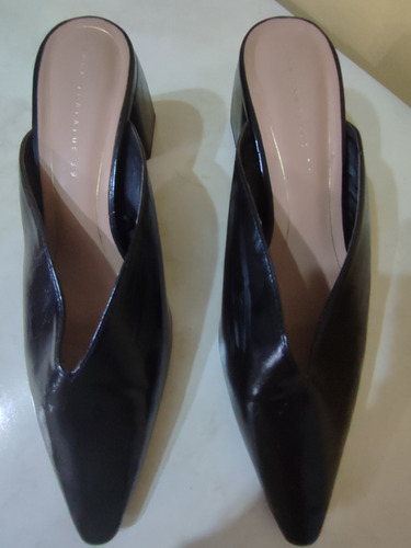 Zapatos Marca Zara Trafaluc Negros Talla 39 Mujer- Taco 5