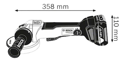 Esmeril Angular Bosch Gws 18v-10pc Inalambrico 18v
