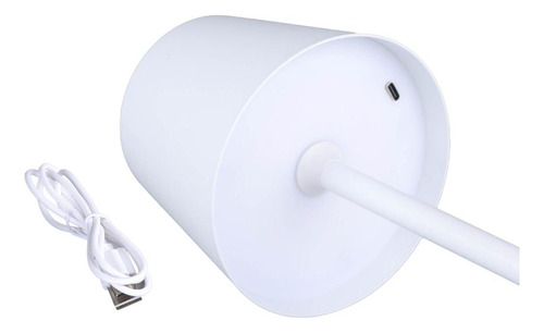 Luminária De Mesa Led Usb Lyor Elegance 9,5cm X 38cm Branca