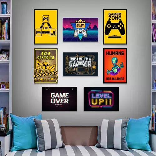 Quadro Decorativo Game Jogos Nerd Geek Sem Internet