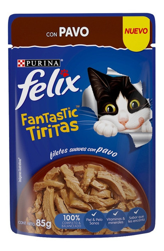 Pouch Purina Felix Tiritas Pavo X 15 Pouch 85g