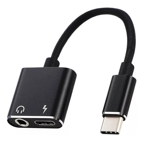 Cabo Adaptador Tipo C P2 2x1 Fone Carregador P/ Gamers