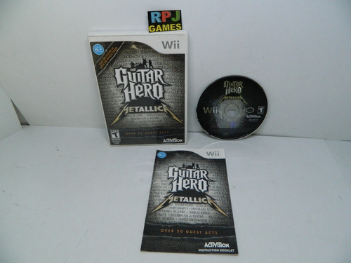 Guitar Hero Metallica Original Nintendo Wii - Loja Fisica Rj