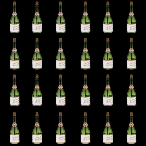 24 Unids Mini Botellas De Burbujas De Champagne Cumpleaños