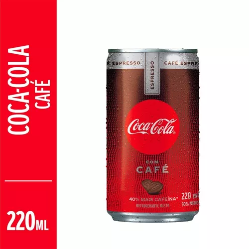 Refrigerante Coca-Cola Plus Café Espresso Lata 220ml