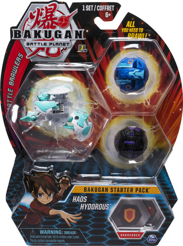 Bakugan - Starter Pack, Pack De 3 Unidades