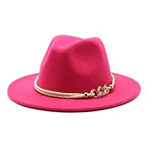 Comprar Sombrero De Fieltro De Ala Ancha Con Cinturón De Anillo