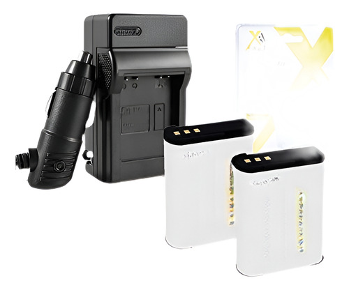 Kit De Batería Y Cargador De 2 Paquetes Para Nikon Coolpix P