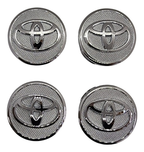 4 Centros Tapas Rin Para Toyota Corolla Yaris Prius 57 Mm  