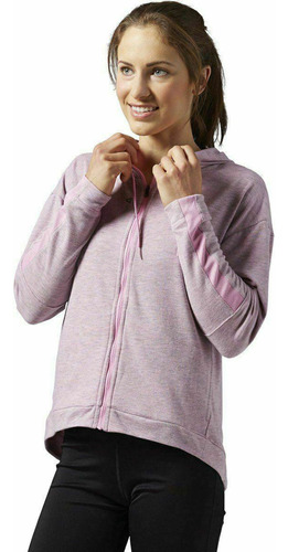 Campera Deportiva Con Capucha Para Mujer Reebok Wor Zip Hood