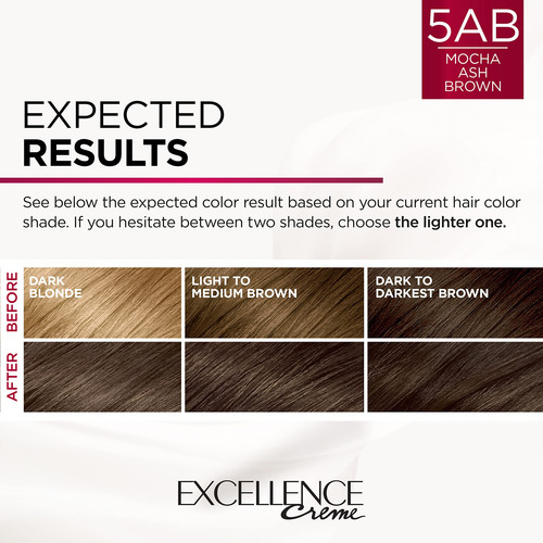 Tinte De Pelo L'oreal Paris Excellence Creme 5ab Mocha Ashe